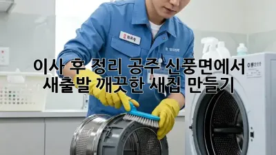 이사 후 정리, 공주 신풍면에서 새출발! 깨끗한 새집 만들기
